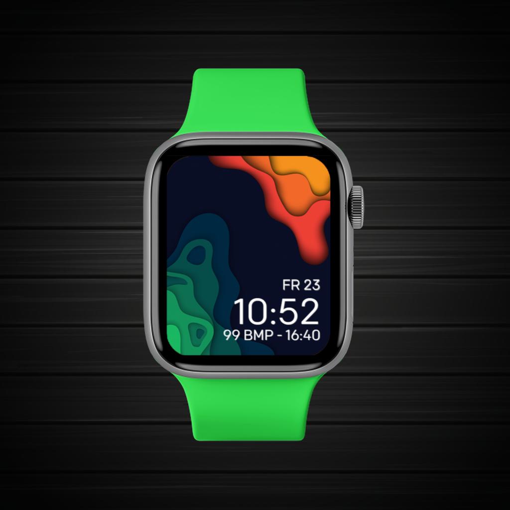 Black Green Orange Dark 