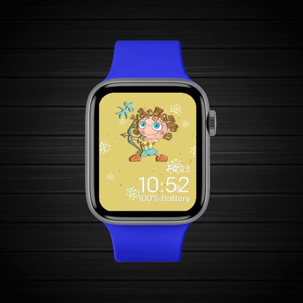 Sagittarius Brown Orange Blue 